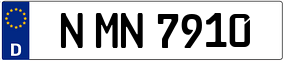 Trailer License Plate